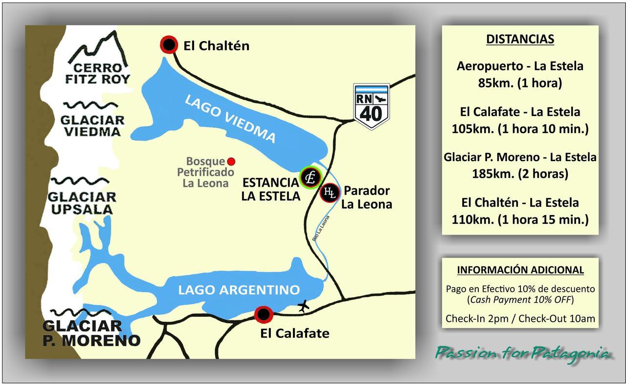 Estancia La Estela Lago Viedma Eksteriør billede